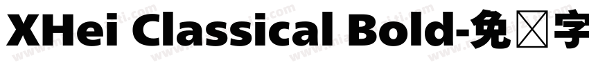 XHei Classical Bold字体转换